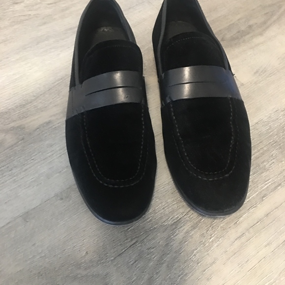 Keneth Cole Velvet Tuxedo Shoes 